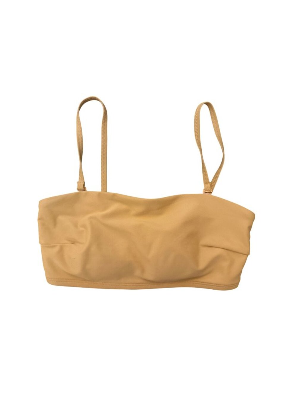 Old Navy Womens Bandeau Bikini Top Small Adjustable Straps Pastel Orange Padded